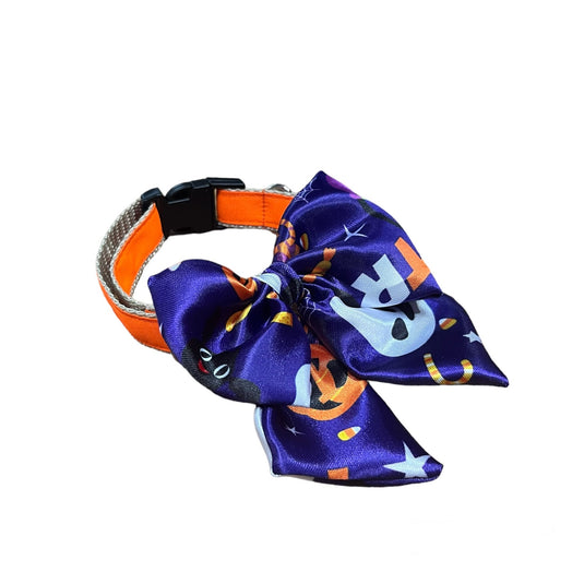 Collar Moño Boo Halloween para perro y gato - Unisex