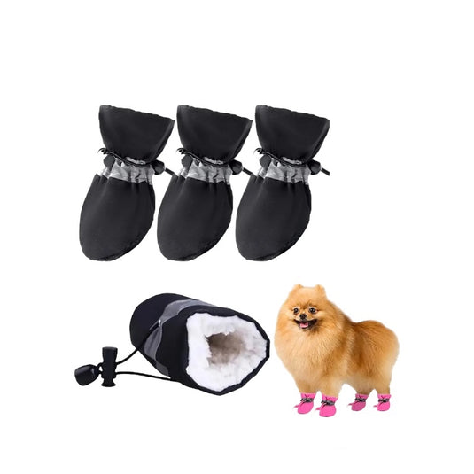 Botas impermeables para lluvia acolchadas para perro y gato