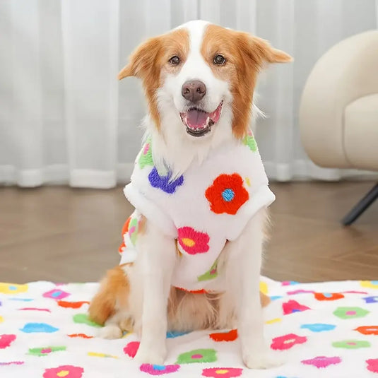 Buzo Floral de Felpa Manga Sisa