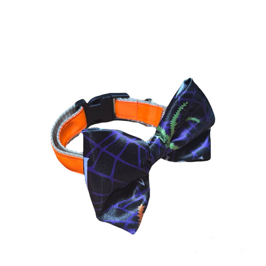 Collar Corbatín Spider Halloween para perro y gato