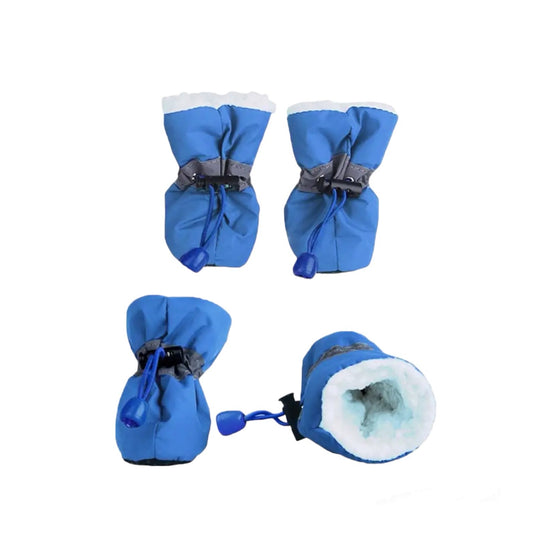 Botas impermeables para lluvia acolchadas para perro y gato