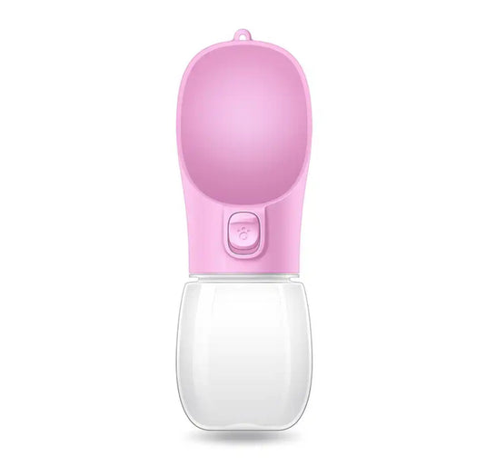 Portable drinker with button and filter
