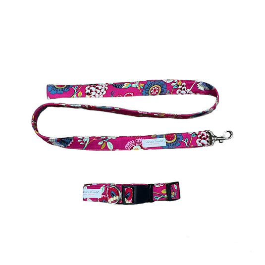 Collar y correa estampados