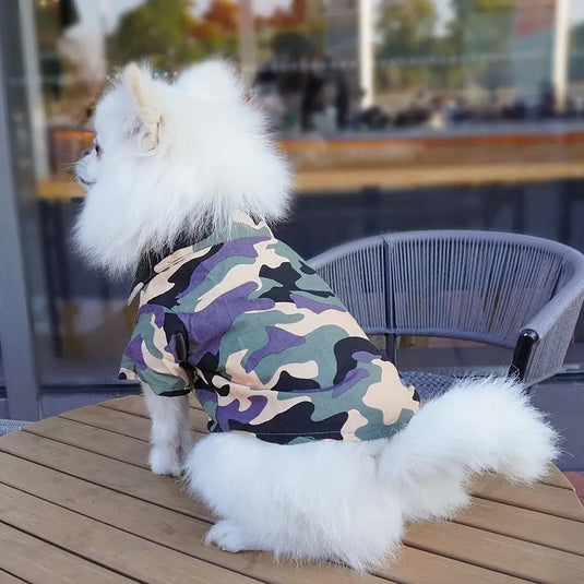 Camisa Camuflada con velcro.