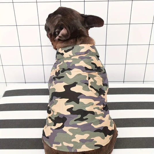 Camisa Camuflada con velcro.