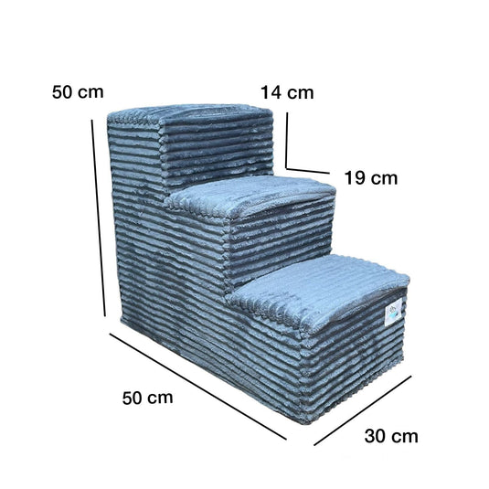 Escalera para mascotas tres peldaños angosta