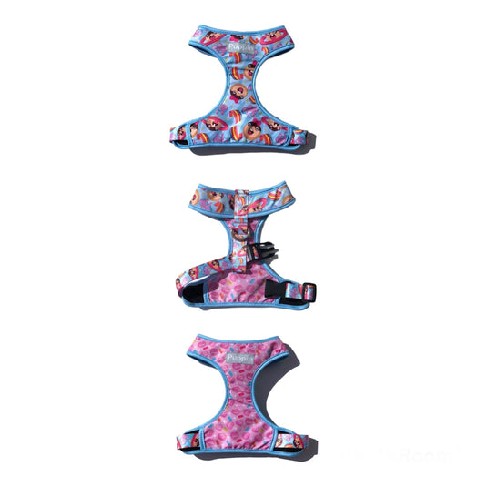 Pechera doble faz con correa para perro Puppin