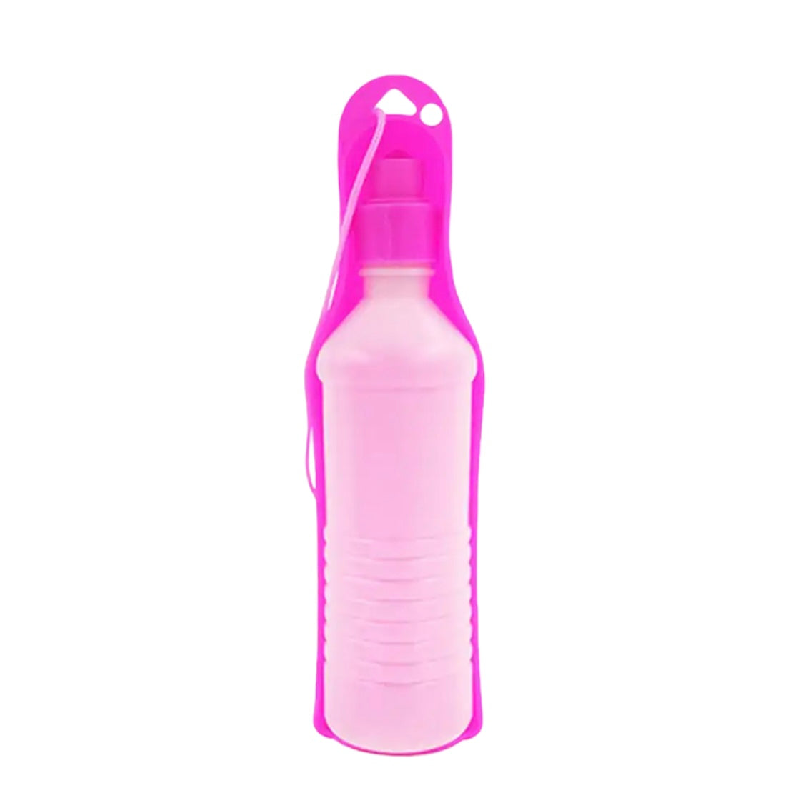 Bebedero portátil para perros. Modelo Sanremo carita rosa 300 ml