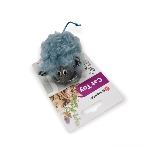 Raton azul sonido crack juguete para gato