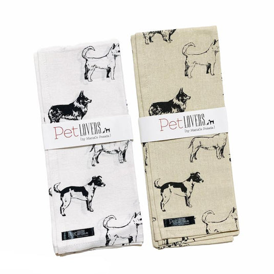 Paño decorativo con diseño de gatos o perros