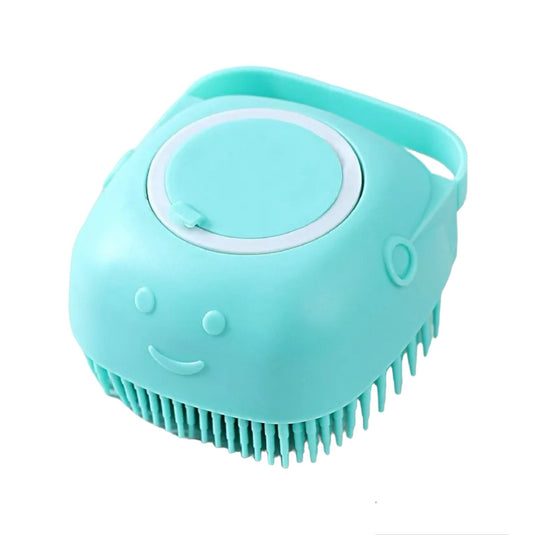 Cepillo De Silicona Masajeador Dispensador de Shampoo