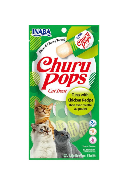 Snack para Gato Cremoso Inaba Churu Pops