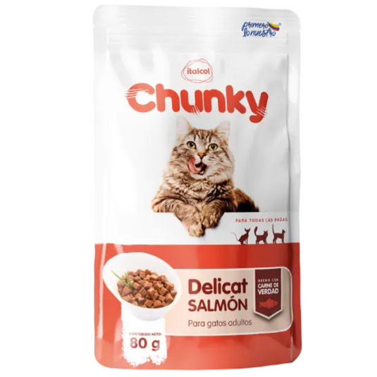 Chunky Cat Comida Húmeda Delicat Salmon para gato