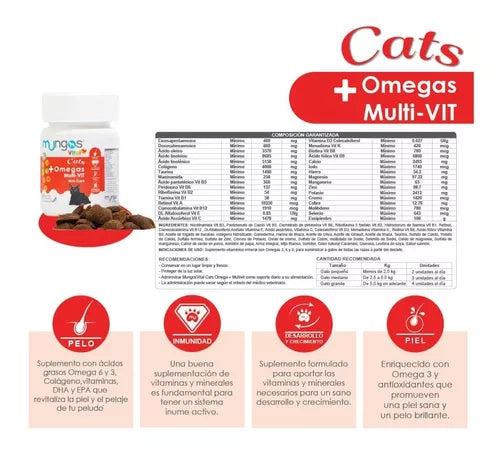 Vitaminas y Minerales para gatos +OMEGA