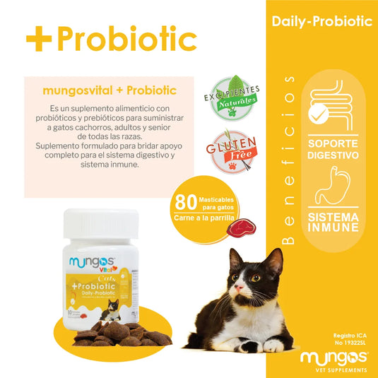 Vitaminas y Minerales para Gatos +PROBIOTIC