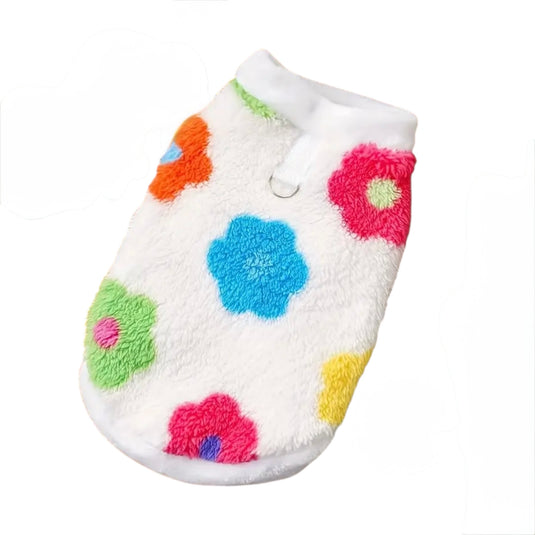 Buzo Floral de Felpa Manga Sisa