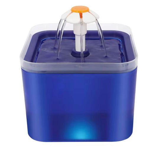 Fuente eléctrica flor con luz LED