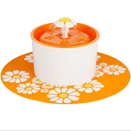 Fuente eléctrica flor con tapete