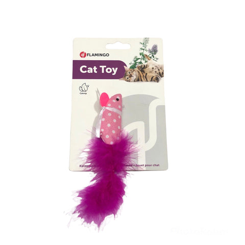 Mice with feathers toy for cat