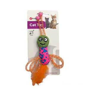 Butterfly with rattle toy for cat