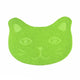 GREEN CAT FACE / 38.5 CM X 30 CM