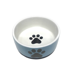 Ceramic feeder / drinker Blue Footprint