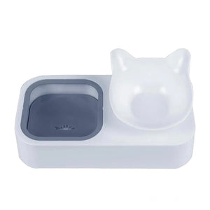Cat face feeder and drinker